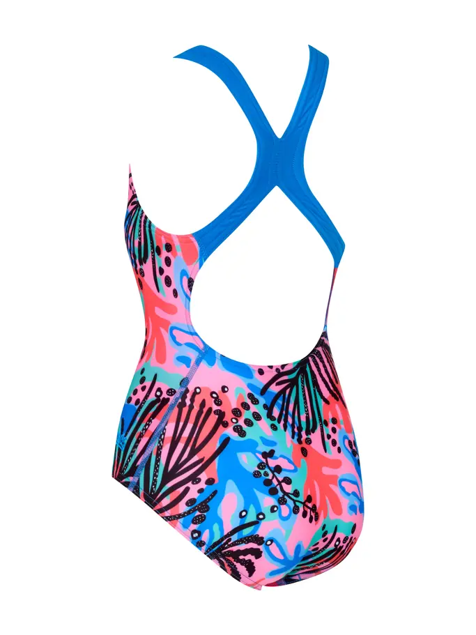 Sale, view full size image of Front view of Product detail - Junior Girls Sway Flyback Swimsuit SWAF