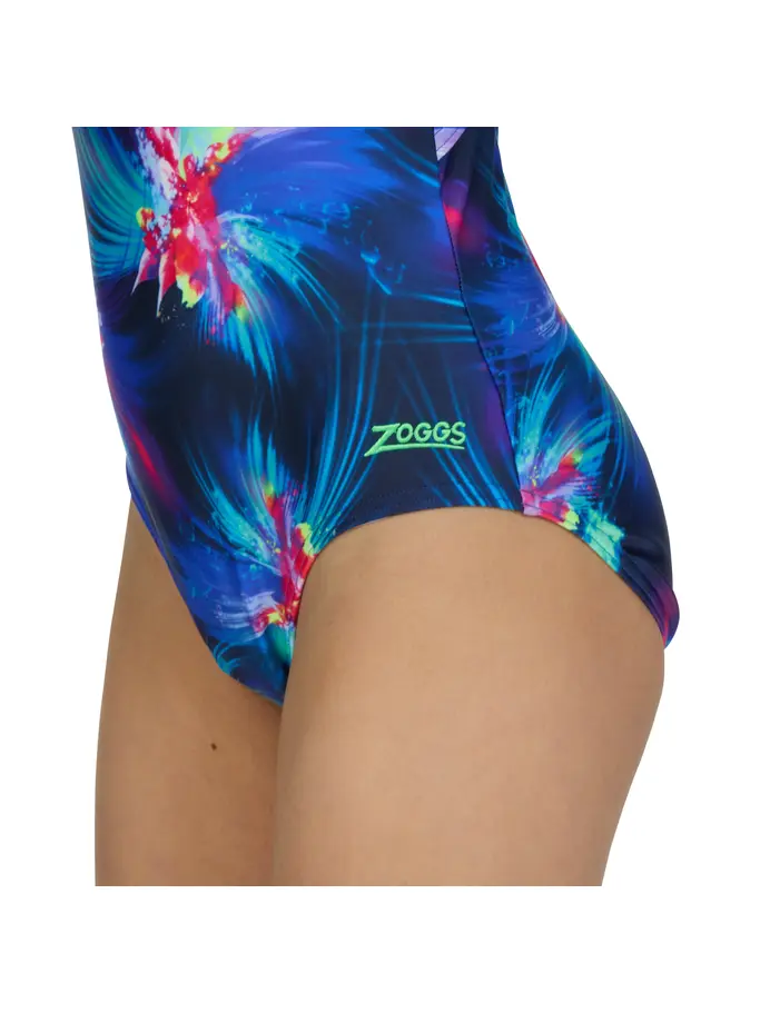 Sale, view full size image of Front view of Product detail - Junior Girls Flair Sprintback Swimsuit FLAF