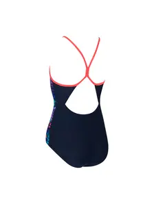 Display front view 3 of Product detail - Junior Girls Graffiti Brick Sprintback Swimsuit GRBR
