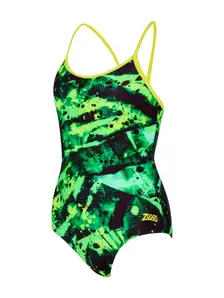 Display front view 1 of Product detail - Junior Girls Greengame Sprintback Swimsuit GREF
