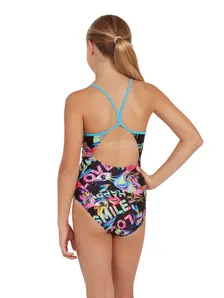 Display front view 3 of Product detail - Girls Joyful Sprintback Swimsuit JOYF