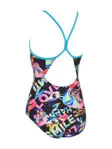 Display front view 5 of Product detail - Girls Joyful Sprintback Swimsuit JOYF