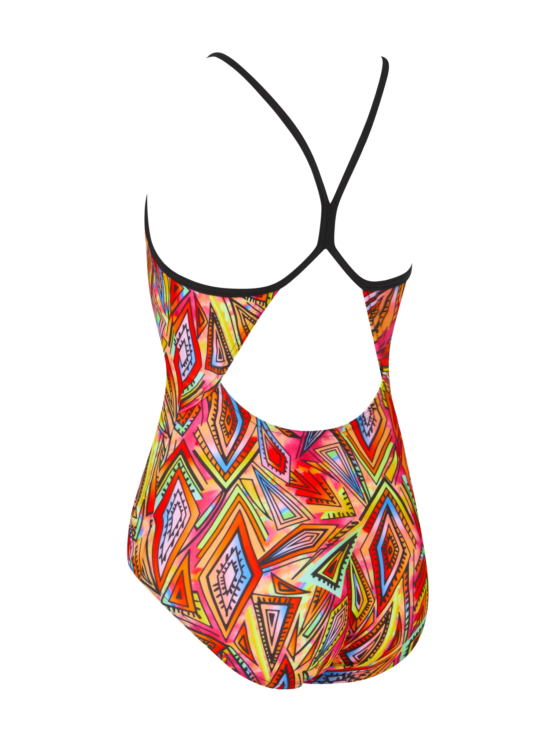 , view full size image of Front view of Product detail - Junior Girls Kona Sprintback Swimsuit KONF