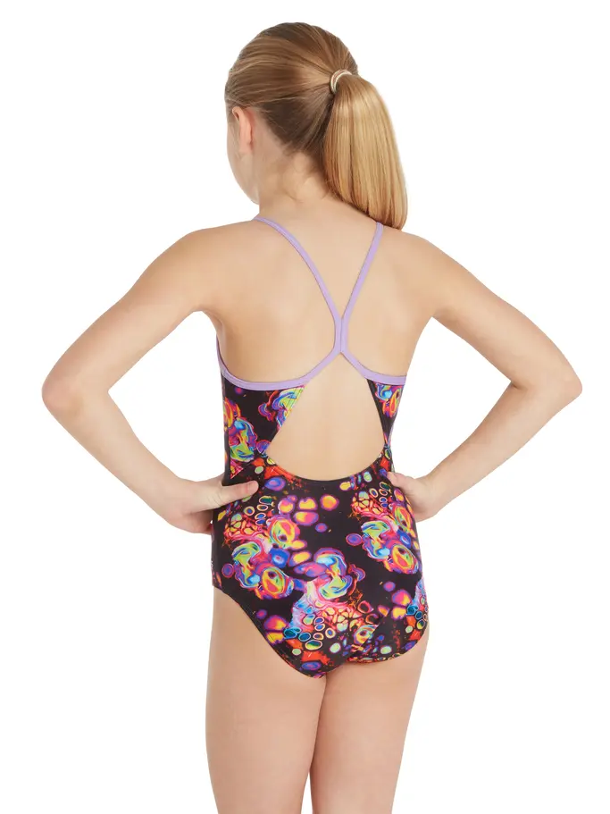 Out of Stock,Sale, visualizzare l'immagine full size della vista frontale di Product detail - Girls Tentacool Sprintback Swimsuit TNCF