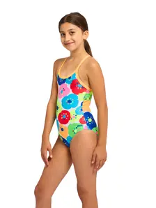 Display front view 2 of Product detail - Junior Girls Bloomie Strikeback Swimsuit BLOO