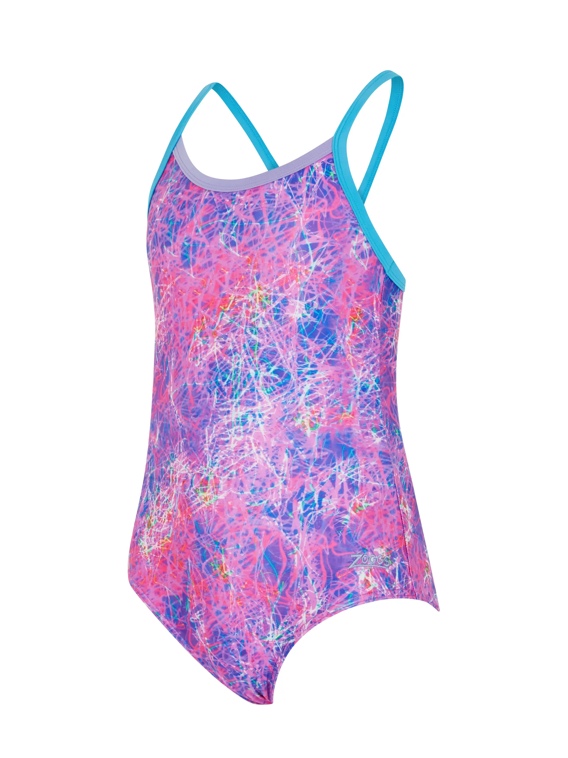 Sale, view full size image of Front view of Product detail - Girls Random Strikeback One Piece Swimsuit RANF