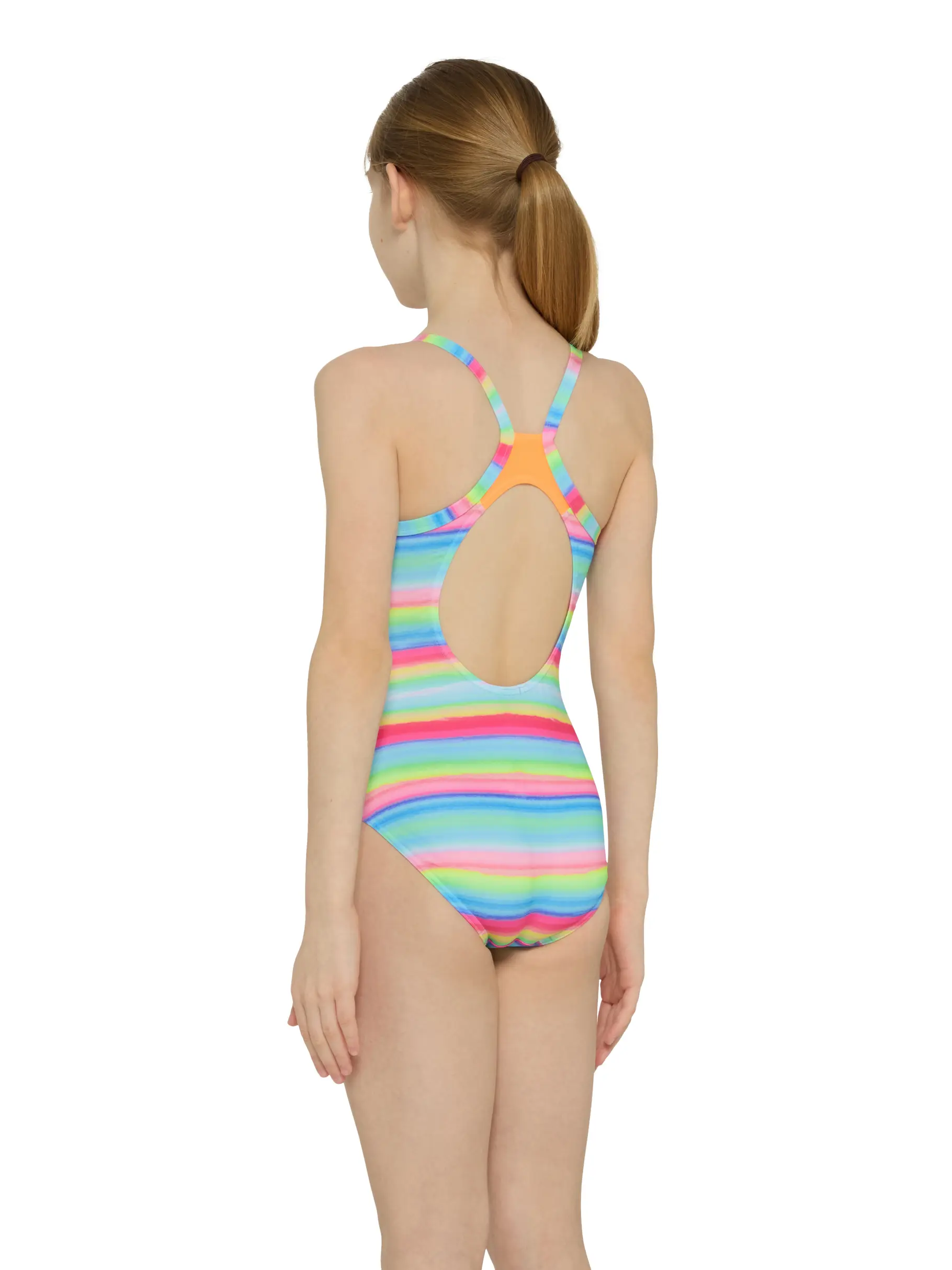 Clearance, view full size image of Front view of Product detail - Girls Seychelle Strikeback One Piece Swimsuit SEYF