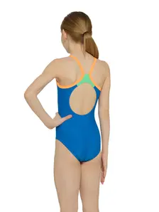 Display front view 2 of Product detail - Girls Kerrawa Strikeback Swimsuit SEY