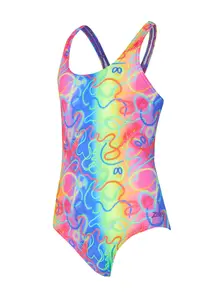 Display front view 1 of Product detail - Junior Girls Disco Vibes Rowleeback Swimsuit DIVF