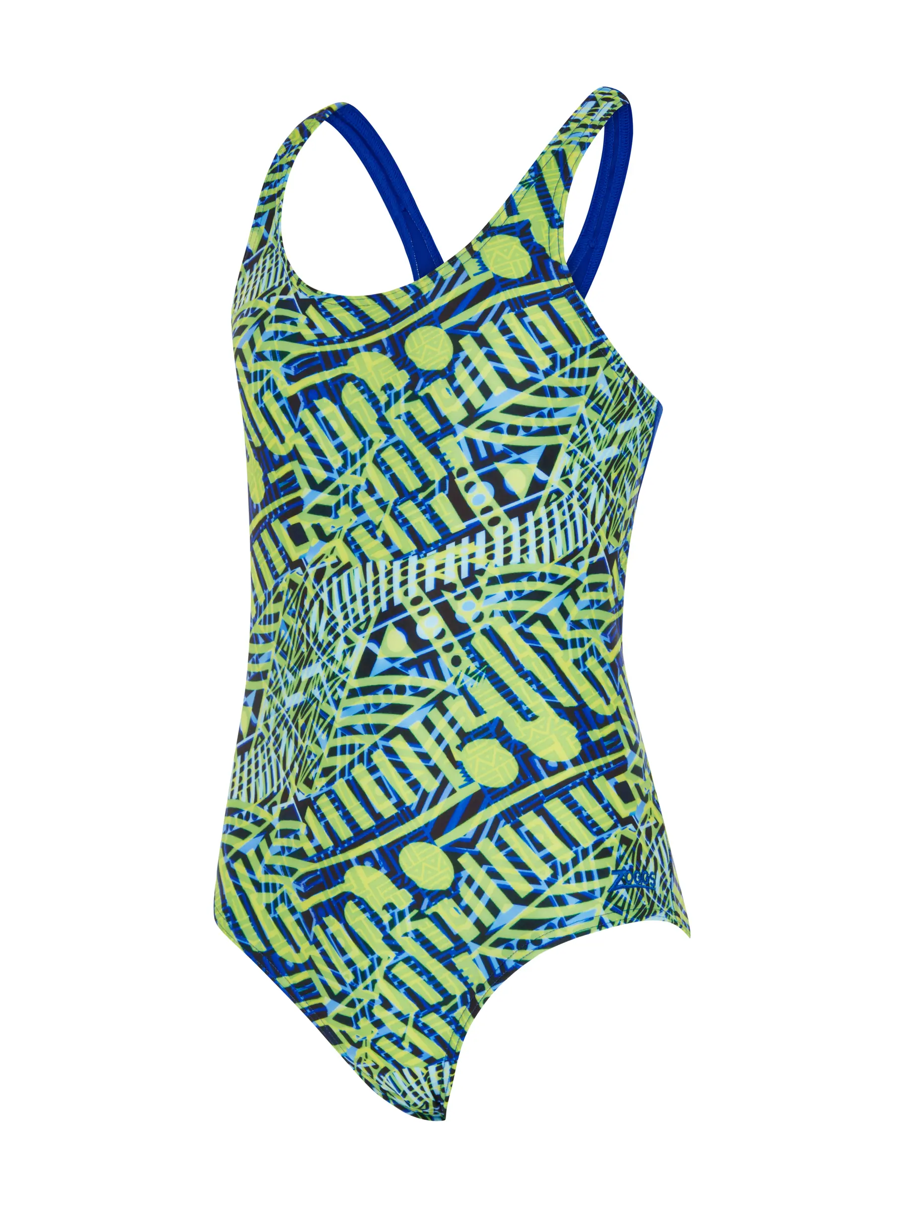 Sale, view full size image of Front view of Product detail - Inca Rowleeback Girls Swimsuit INCF
