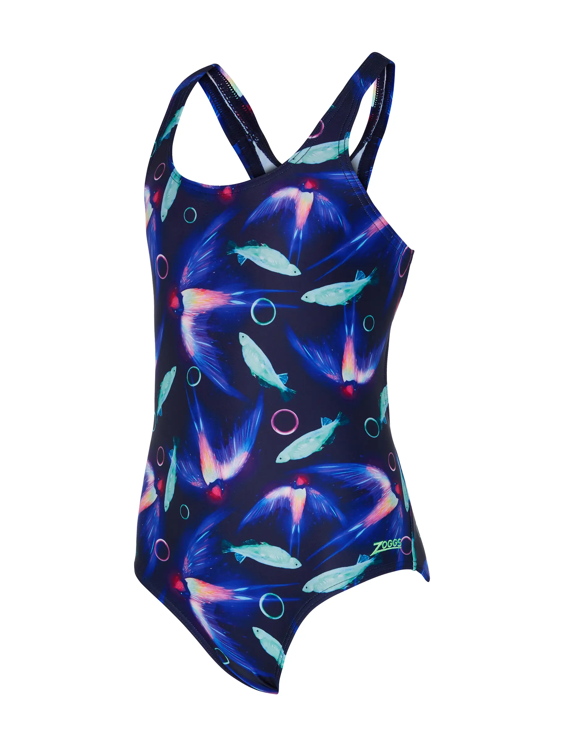 Sale,Clearance, view full size image of Front view of Product detail - Girls Seabird Rowleeback Swimsuit SBRF