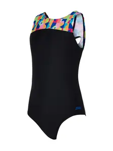Display front view 5 of Product detail - Girls Flowerpatch Infinity Back Swimsuit FWRF