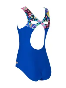 Display front view 5 of Product detail - Girls Safari Infinity Back Swimsuit SAFF