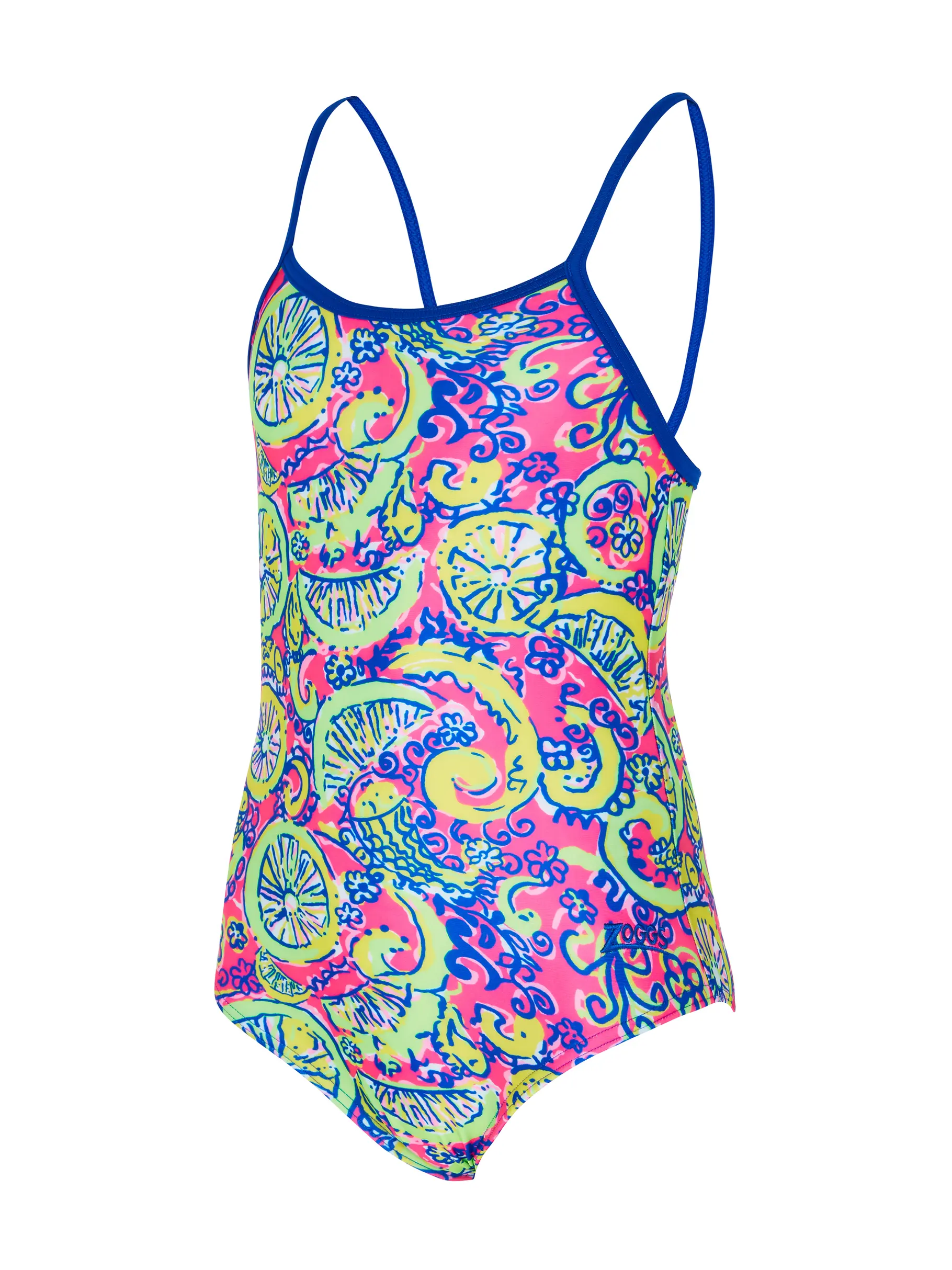 Sale,Clearance, view full size image of Front view of Product detail - Girls Citrus Classicback Swimsuit CTRF