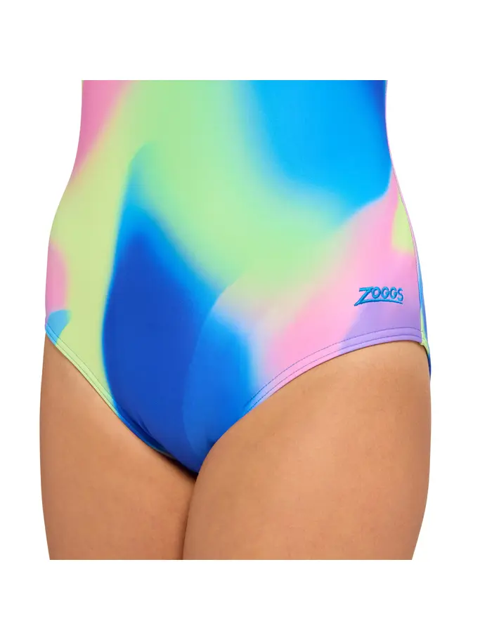 New, view full size image of Front view of Product detail - Junior Girls Rave Yaroomba Floral Swimsuit RAVE