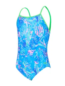 Display front view 1 of Product detail - Junior Girls Sea Space Yaroomba Floral Swimsuit SPSF