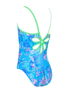 Display front view 2 of Product detail - Junior Girls Sea Space Yaroomba Floral Swimsuit SPSF