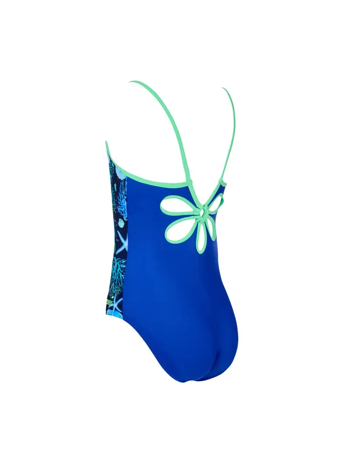 Sale,Clearance, view full size image of Front view of Product detail - Junior Girls Seaside Yaroomba Floral Swimsuit SSDF