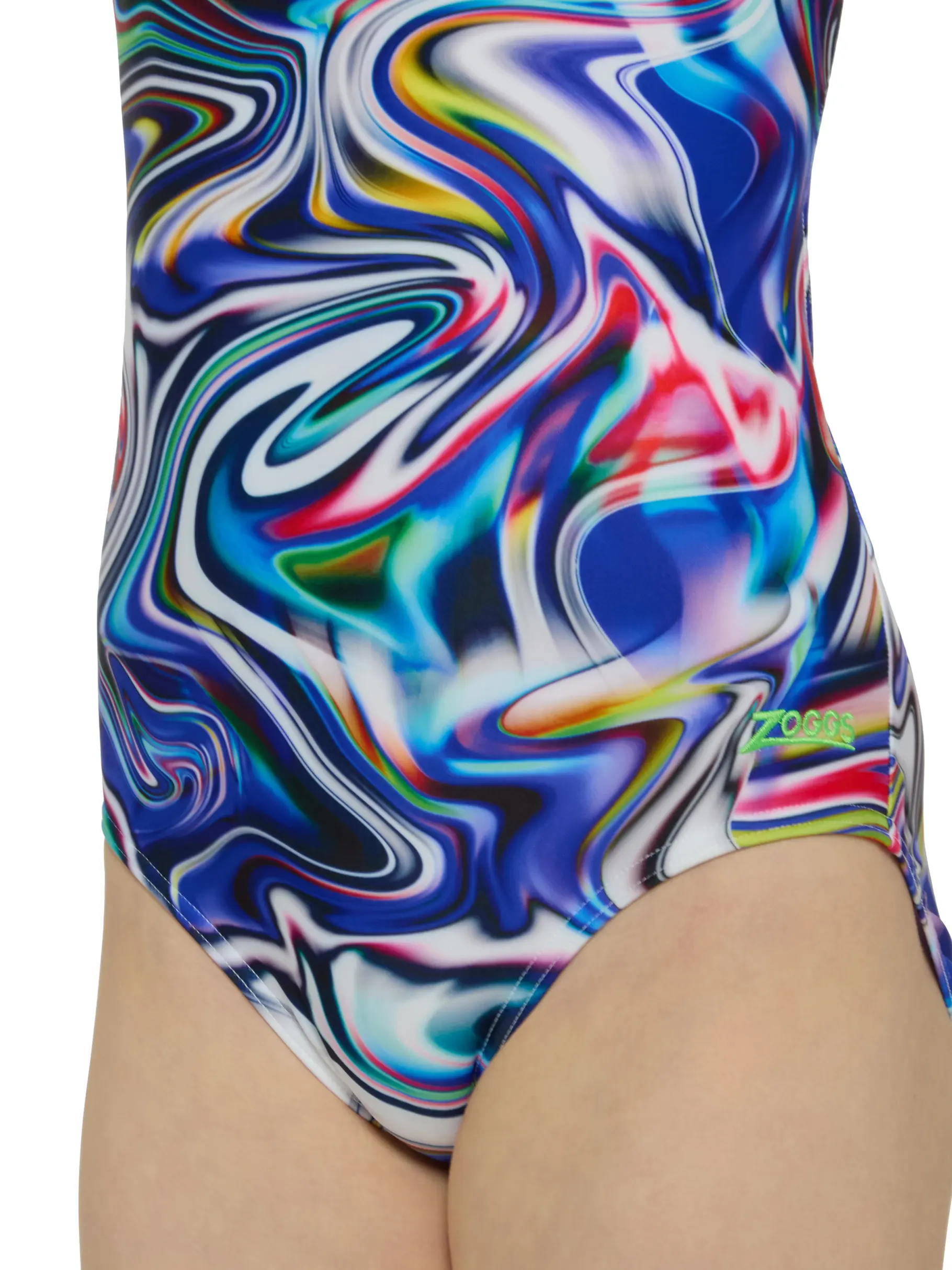Sale, view full size image of Front view of Product detail - Girls Crazy Wash Starback Swimsuit CRAF