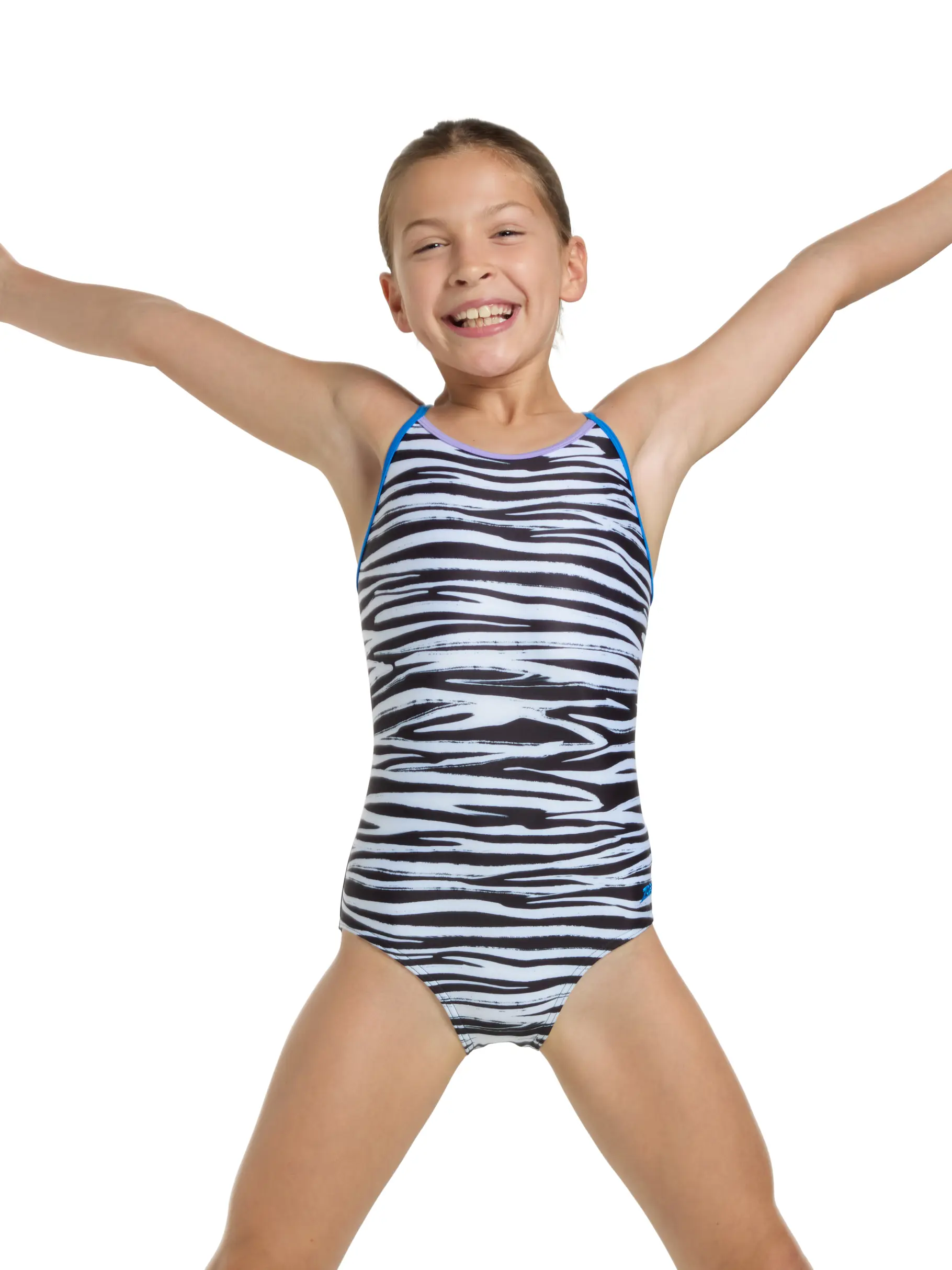 Sale,Clearance, view full size image of Front view of Product detail - Girls Lito Starback Swimsuit LITF