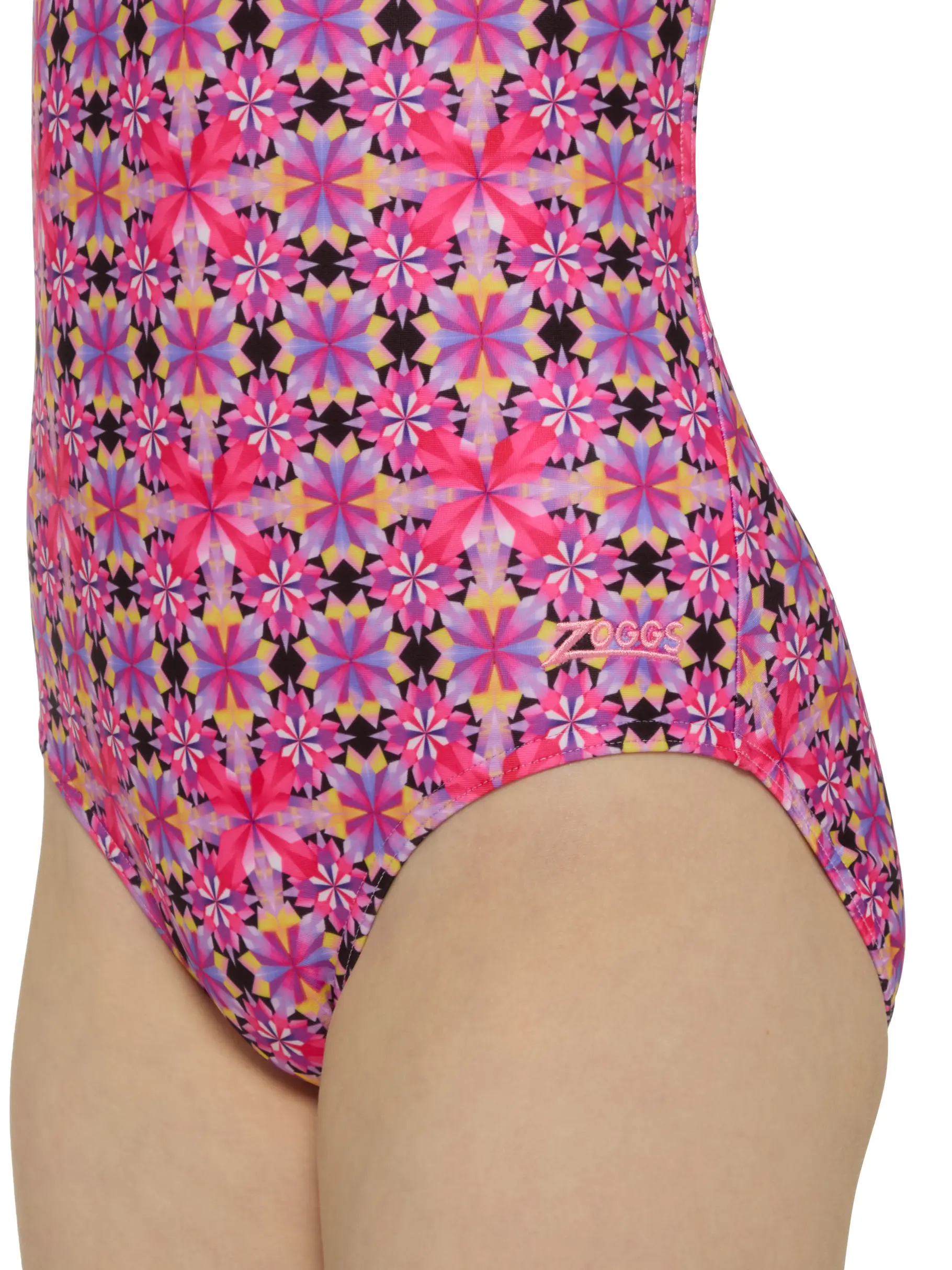 Sale, view full size image of Front view of Product detail - Girls Magic Moroccan Starback Swimsuit MMOF