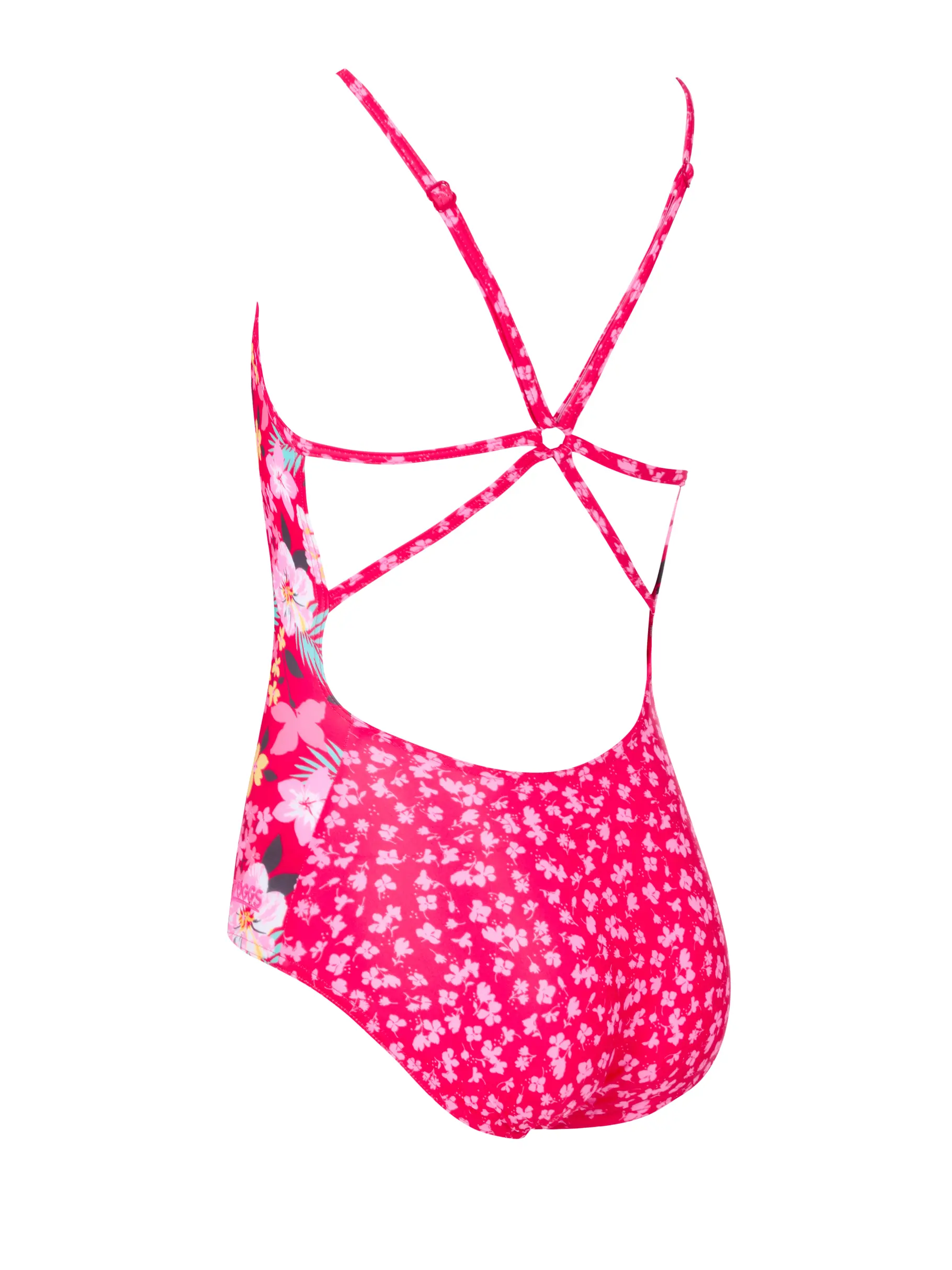 New, view full size image of Front view of Product detail - Junior Girls Palm Spring Starback Swimsuit PASF