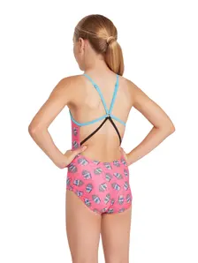 Display front view 3 of Product detail - Girls Pop Corn Starback Swimsuit PPCF