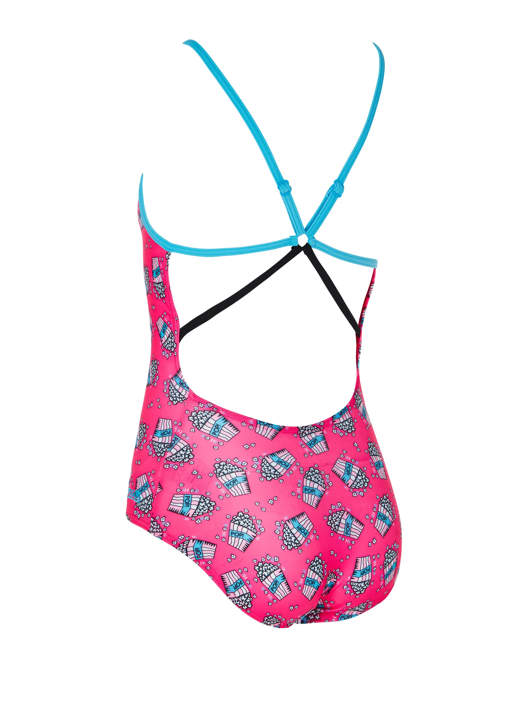Sale,Clearance, view full size image of Front view of Product detail - Girls Pop Corn Starback Swimsuit PPCF