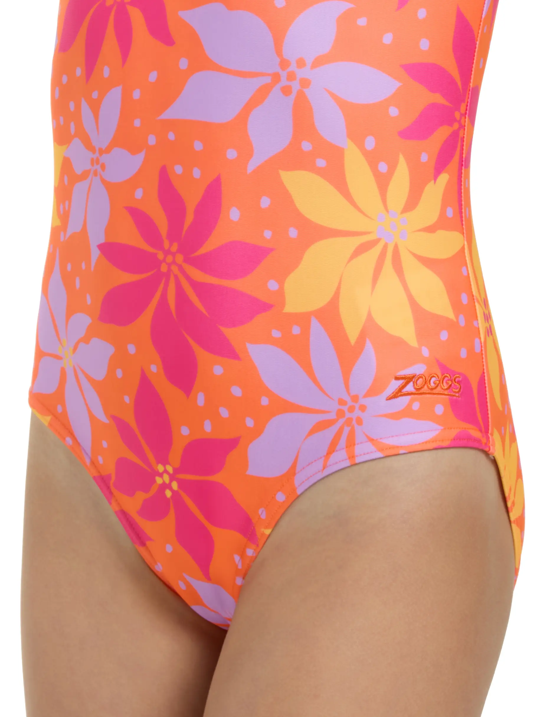 , view full size image of Front view of Product detail - Junior Girls Waikiki Scoopback Swimsuit WAIF