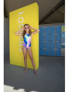 Display front view 8 of Product detail - Junior Girls Rave Sonicback Swimsuit RAVE