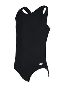 Display front view 3 of Product detail - Girls Cottesloe Sportsback One Piece Swimsuit black
