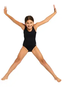 Display front view 6 of Product detail - Girls Cottesloe Sportsback One Piece Swimsuit black