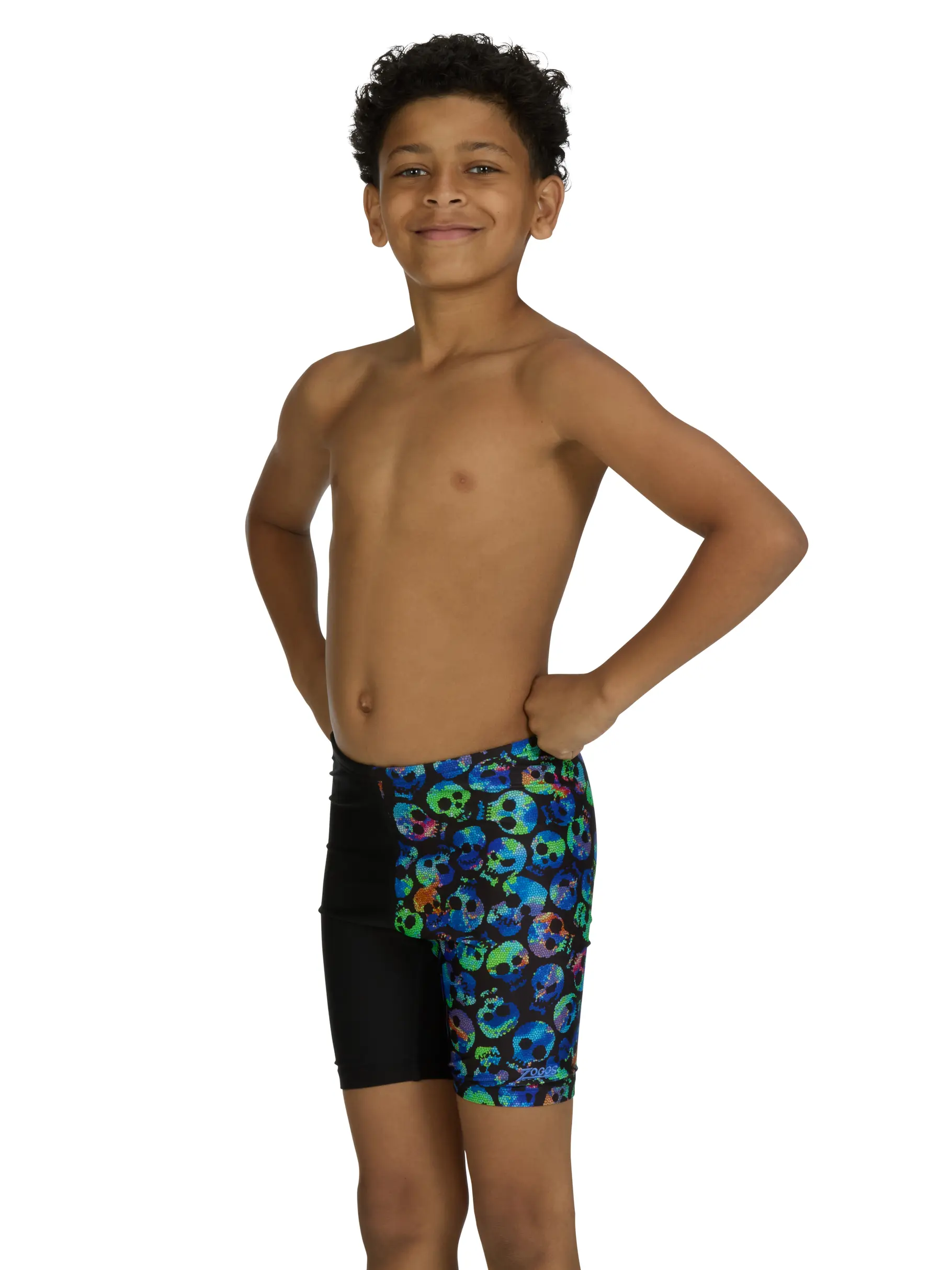 New, view full size image of Front view of Product detail - Junior Boys Cranial Mid Jammer CRAN