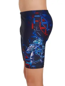 Display front view 4 of Product detail - Boys Dinobot Mid length Swimming Jammer DNBT