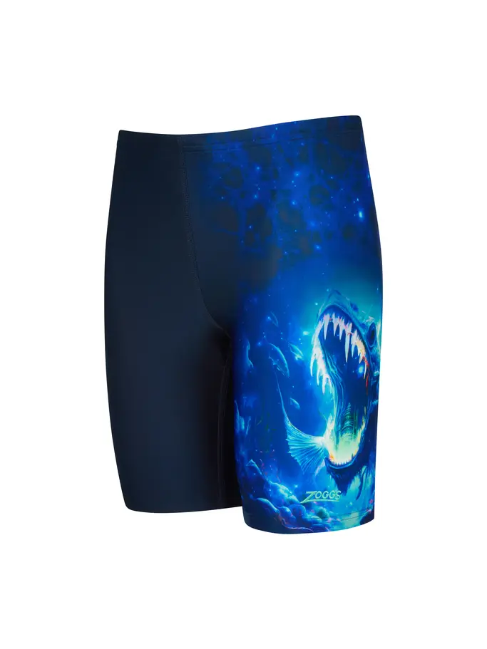 New, view full size image of Front view of Product detail - Junior Boys Electric Eel Mid Jammers ELEC