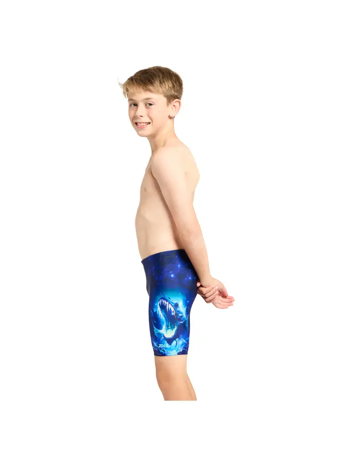 New, view full size image of Front view of Product detail - Junior Boys Electric Eel Mid Jammers ELEC