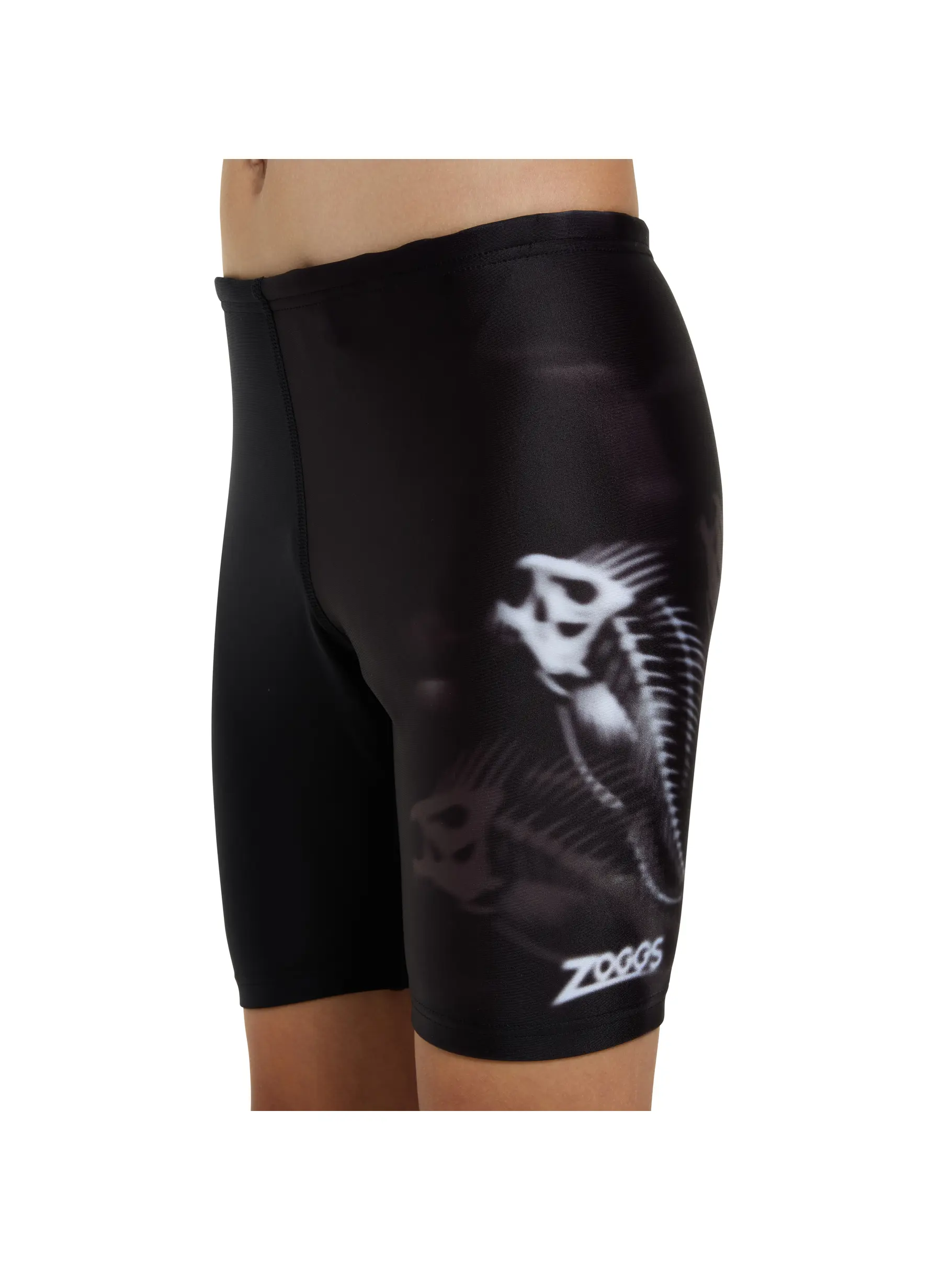 , view full size image of Front view of Product detail - Junior Boys Ghost Fish Mid Jammer GHOS