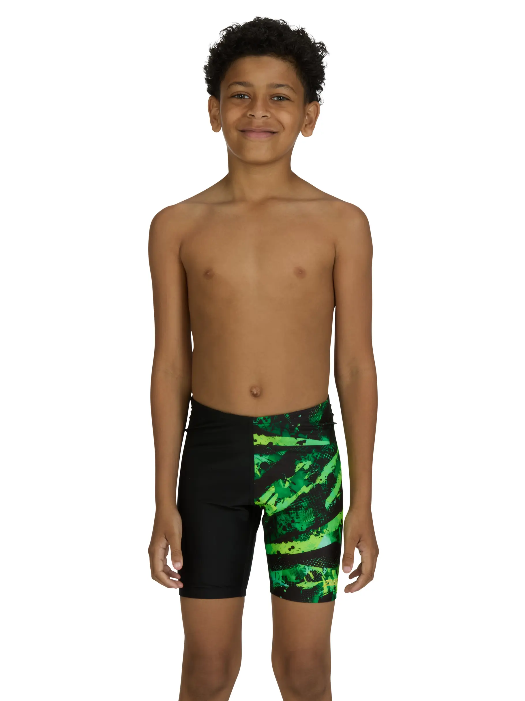 New, view full size image of Front view of Product detail - Junior Boys Greengame Mid Jammer GREE