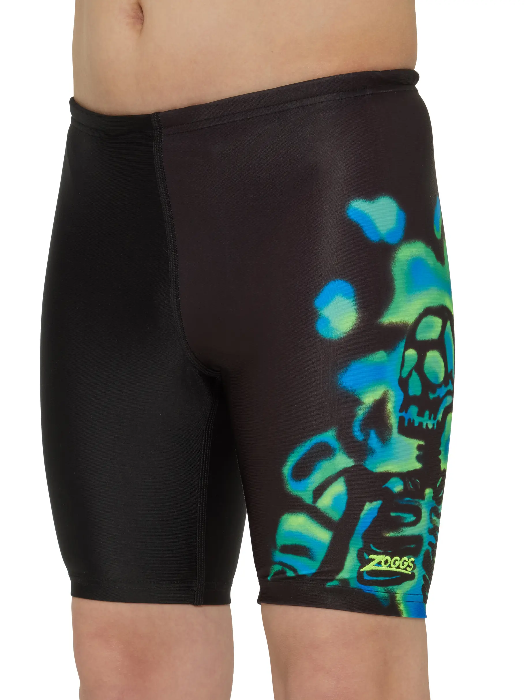 Sale, view full size image of Front view of Product detail - Boys Lanky Mid length Swimming Jammer LANK