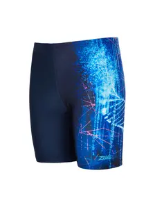 Display front view 1 of Product detail - Boys Nebula Print Mid length Swimming Jammer NEBU