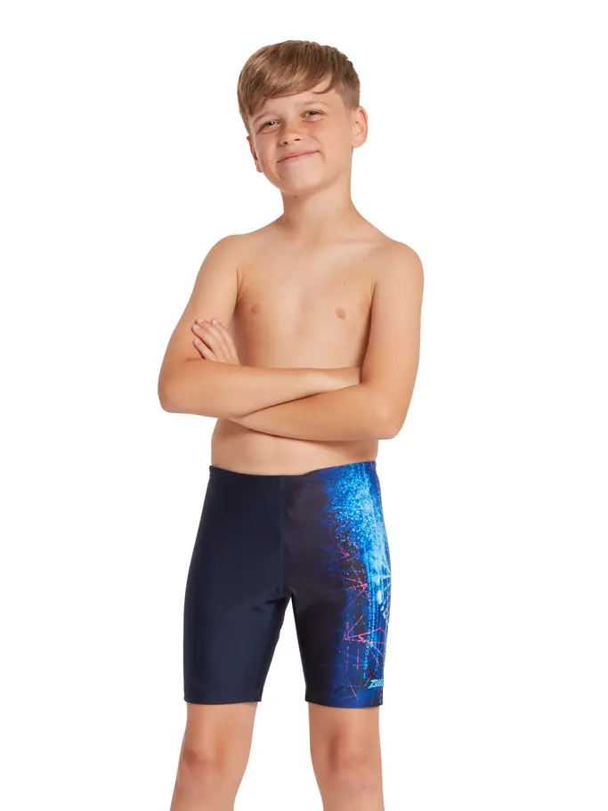 Nebula Print Mid length Swimming Jammer