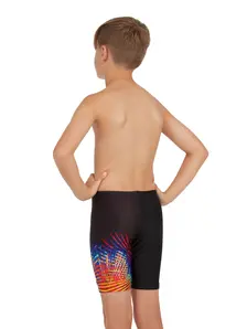 Display front view 3 of Product detail - Boys Neon Vibe Mid length Swimming Jammer NNV