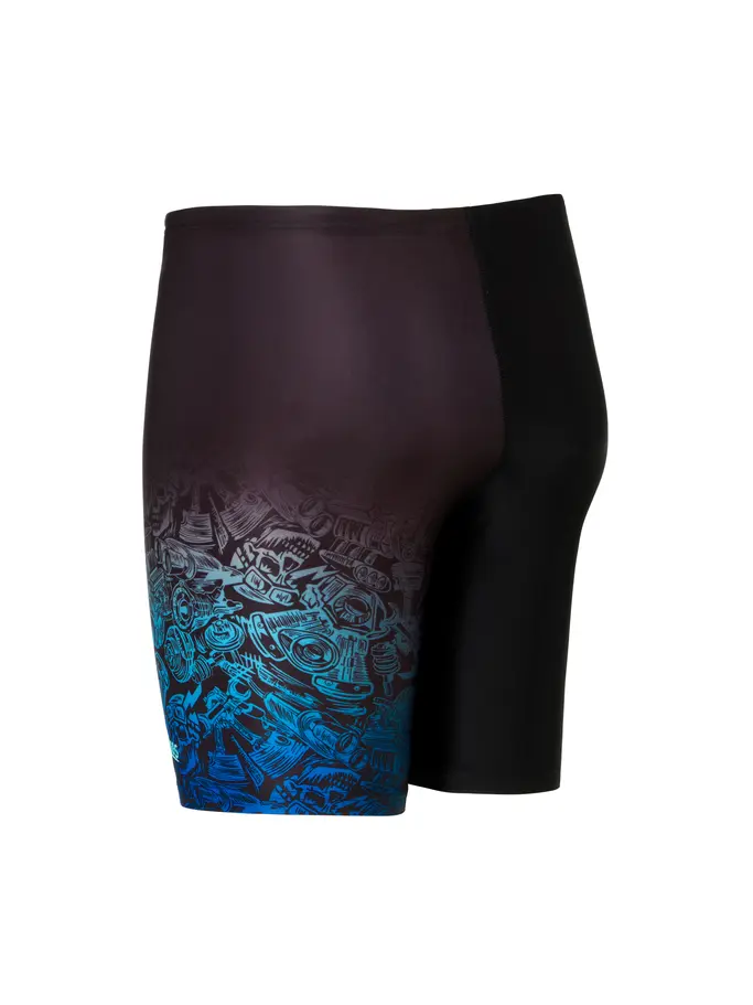 New, view full size image of Front view of Product detail - Junior Boys Rumble Mid Jammers RUBL