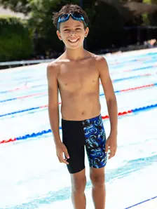Display front view 5 of Product detail - Boys Scorpio Mid length Swimming Jammer SCR