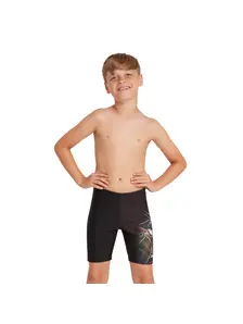 Display front view 2 of Product detail - Boys Shark Break Print Mid length Swimming Jammer SHBR