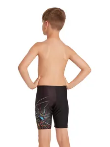 Display front view 3 of Product detail - Boys Shark Break Print Mid length Swimming Jammer SHBR