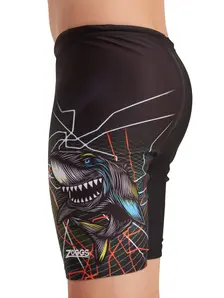 Display front view 4 of Product detail - Boys Shark Break Print Mid length Swimming Jammer SHBR