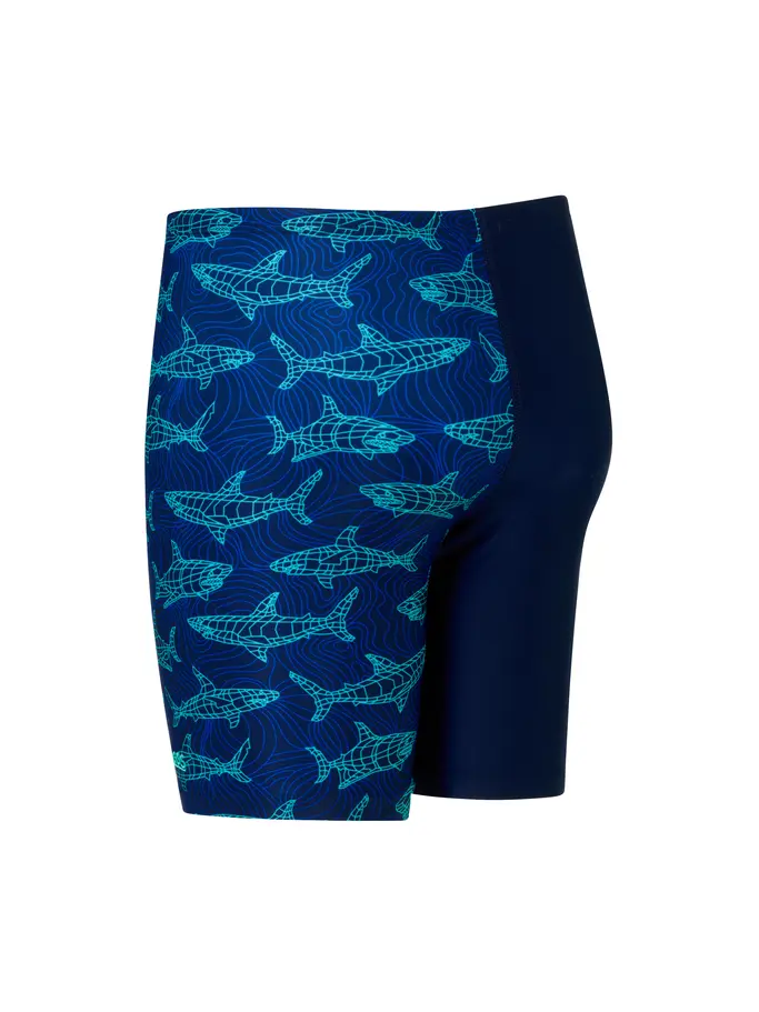 New, view full size image of Front view of Product detail - Junior Boys Sharkonator Mid Jammers SHKT