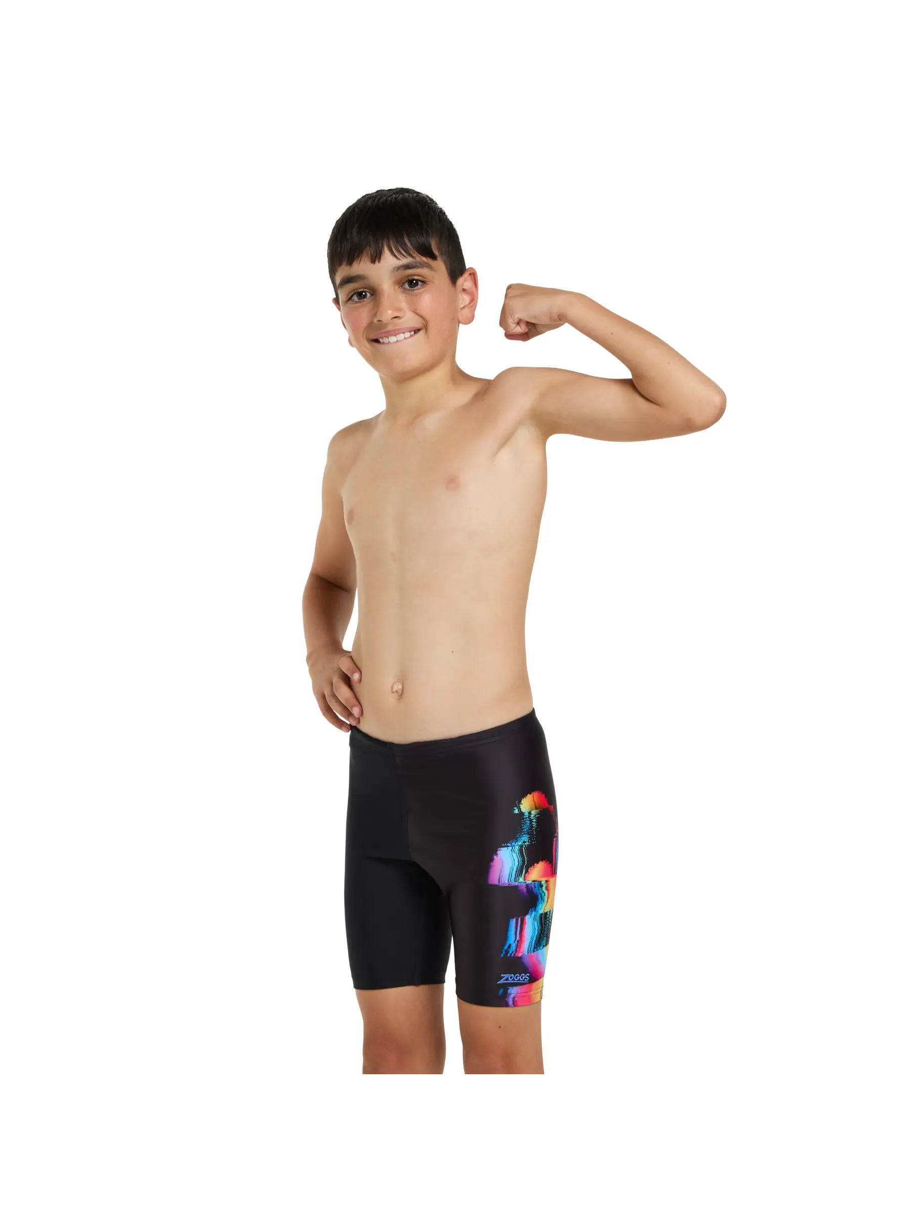 Sale,Clearance, view full size image of Front view of Product detail - Junior Boys Sunset Mid Jammer SUNS