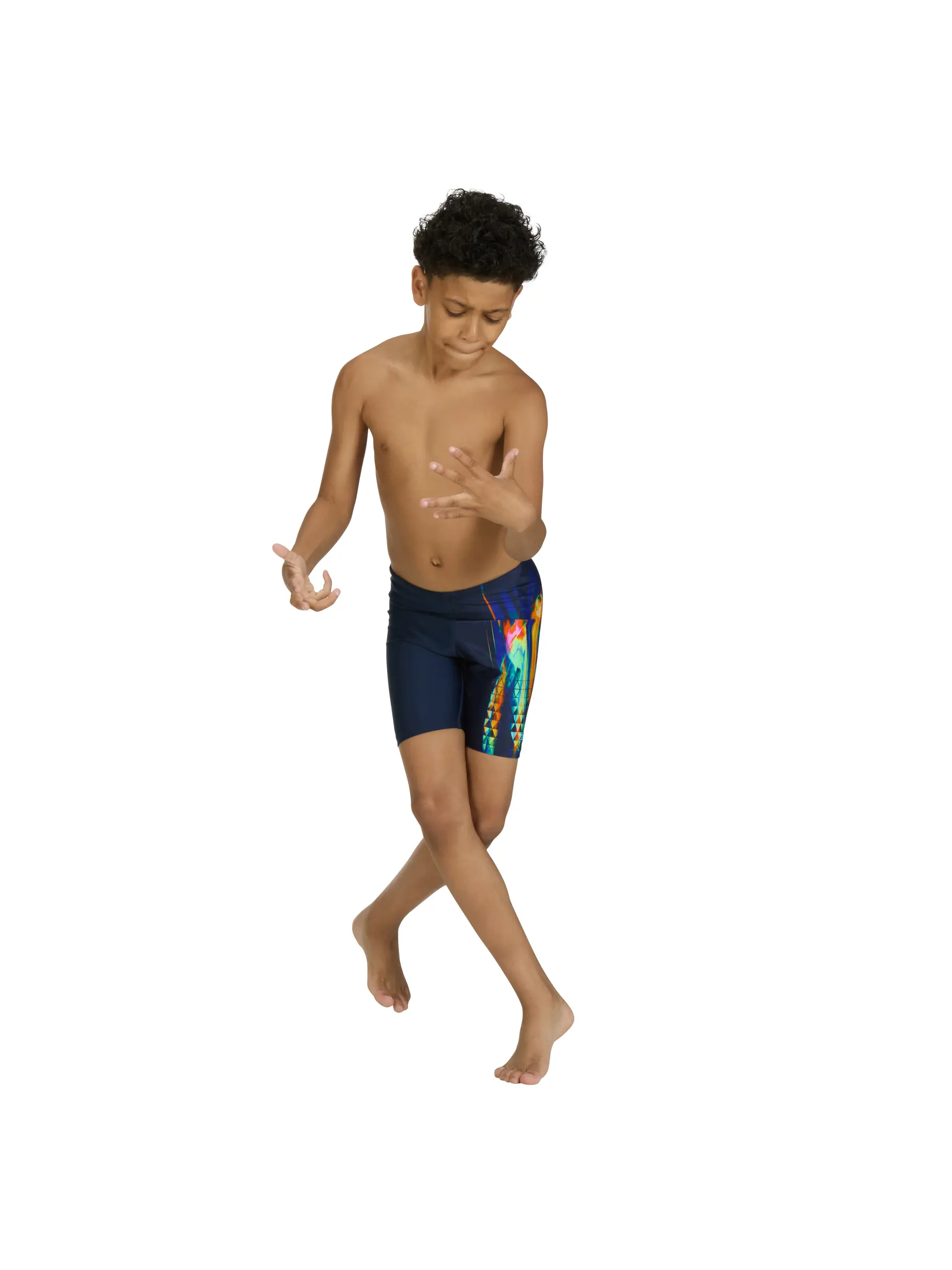 Sale,Clearance, view full size image of Front view of Product detail - Junior Boys Triburst Mid Jammer TRIB